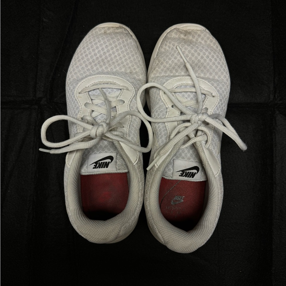 Women’s White Nike Tanjun Running Shoes